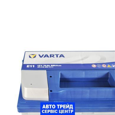 Автомобильный аккумулятор 12V [Euro] VARTA Blue Dynamic (E11) 74Ah 680A R+