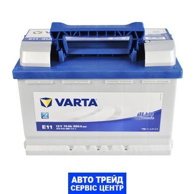 Автомобильный аккумулятор 12V [Euro] VARTA Blue Dynamic (E11) 74Ah 680A R+