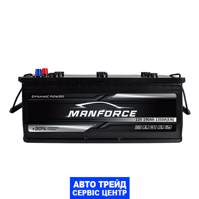 Автомобільний акумулятор 12V [Euro] MANFORСE MF 190Ah 1250A L+