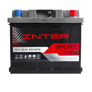 Автомобильный аккумулятор 12V [Euro] INTER Sport 50Ah 420A R+