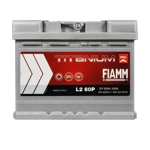 Автомобільний акумулятор 12V [Euro] FIAMM Titanium Pro 60Ah 540А R+