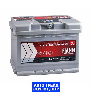 Автомобільний акумулятор 12V [Euro] FIAMM Titanium Pro 60Ah 540А R+