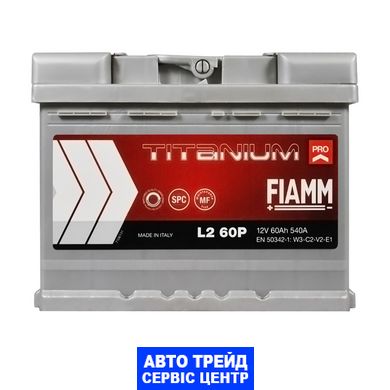 Автомобільний акумулятор 12V [Euro] FIAMM Titanium Pro 60Ah 540А R+