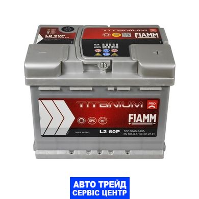 Автомобільний акумулятор 12V [Euro] FIAMM Titanium Pro 60Ah 540А R+