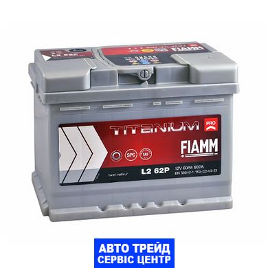 Автомобільний акумулятор 12V [Euro] FIAMM Titanium Pro 60Ah 600А R+