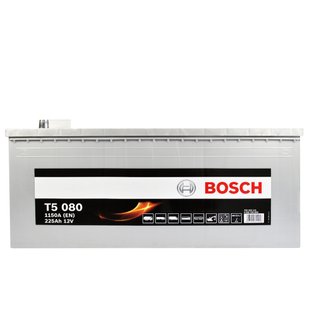Автомобільний акумулятор 12V [Euro] BOSCH (T50 800) 225Ah 1150A L+