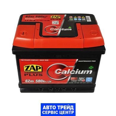 Автомобильный аккумулятор 12V [Euro] ZAP Plus (562 96) 62Ah 580A L+