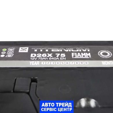 Автомобильный аккумулятор 12V [Asia] FIAMM Titanium Black 75Ah 640А R+