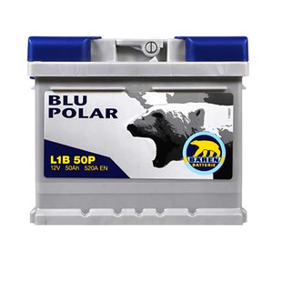 Автомобільний акумулятор 12V [Euro] BAREN Blu polar 50Ah 520А R+