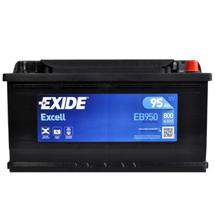 Автомобільний акумулятор 12V [Euro] EXIDE Excell (EB950) 95Ah 800A R+
