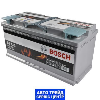 Автомобильный аккумулятор 12V [Euro] BOSCH (S5A 150) AGM Start-Stop 105Ah 950A R+
