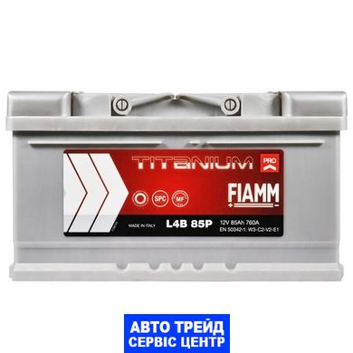 Автомобільний акумулятор 12V [Euro] FIAMM Titanium Pro 85Ah 760А R+