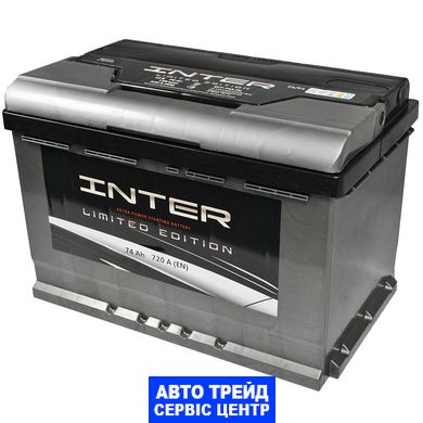 Автомобільний акумулятор 12V [Euro] INTER limited edition 74Ah 720A R+