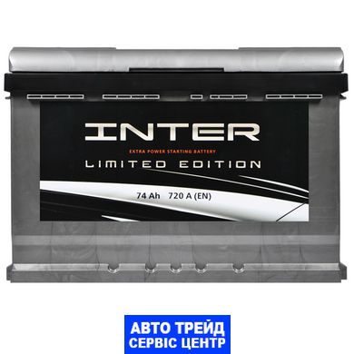 Автомобільний акумулятор 12V [Euro] INTER limited edition 74Ah 720A R+