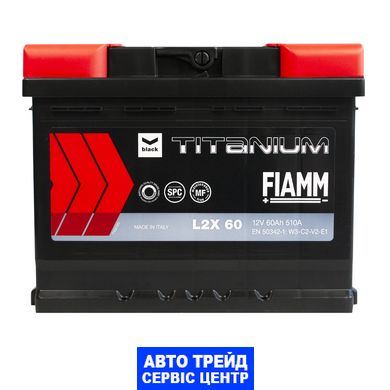 Автомобільний акумулятор 12V [Euro] FIAMM Titanium Black 60Ah 510A L+