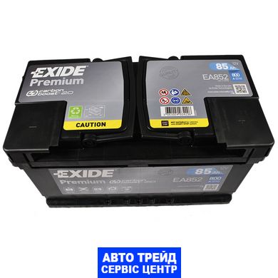 Автомобільний акумулятор 12V [Euro] EXIDE Premium (EA852) 85Ah 800A R+