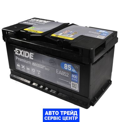 Автомобильный аккумулятор 12V [Euro] EXIDE Premium (EA852) 85Ah 800A R+