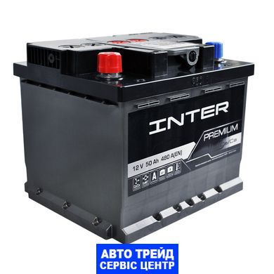 Автомобільний акумулятор 12V [Euro] INTER Premium 50Ah 480A L+