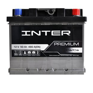 Автомобільний акумулятор 12V [Euro] INTER Premium 50Ah 480A R+