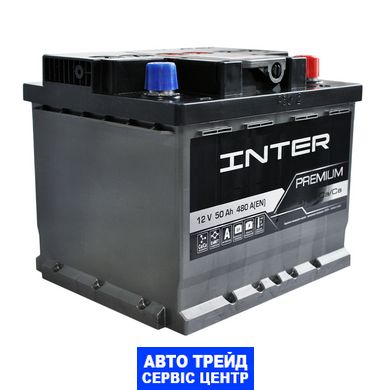 Автомобільний акумулятор 12V [Euro] INTER Premium 50Ah 480A R+