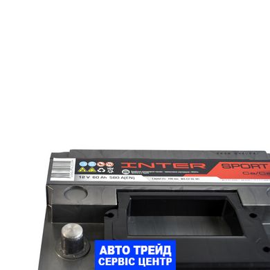 Автомобильный аккумулятор 12V [Euro] INTER Sport 60Ah 580A L+