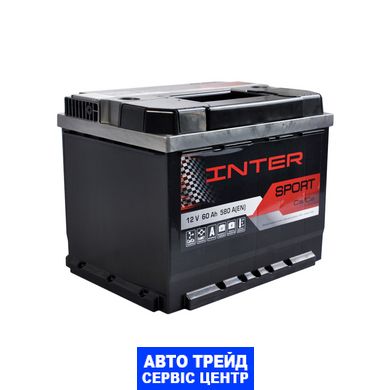 Автомобильный аккумулятор 12V [Euro] INTER Sport 60Ah 580A L+