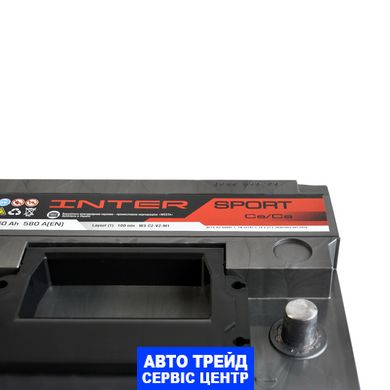 Автомобильный аккумулятор 12V [Euro] INTER Sport 60Ah 580A L+