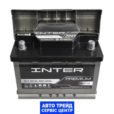 Автомобільний акумулятор 12V [Euro] INTER Premium 60Ah 600A L+