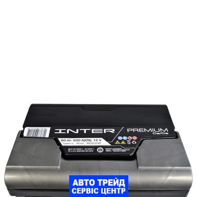 Автомобільний акумулятор 12V [Euro] INTER Premium 60Ah 600A L+