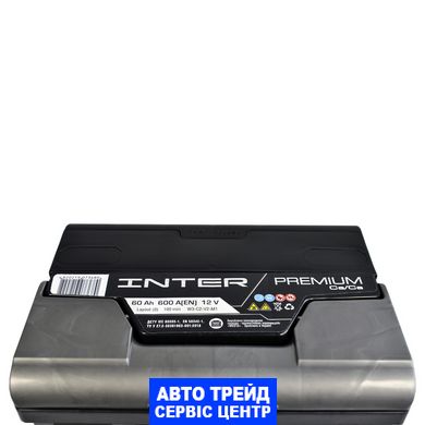 Автомобільний акумулятор 12V [Euro] INTER Premium 60Ah 600A R+