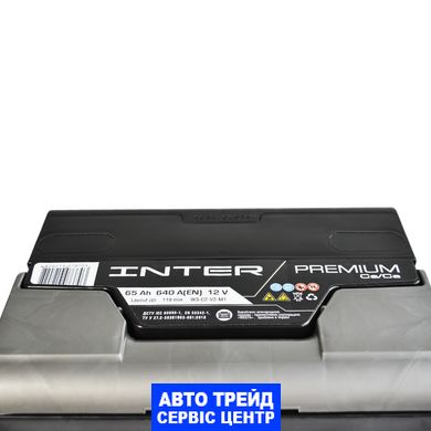 Автомобільний акумулятор 12V [Euro] INTER Premium 65Ah 640A L+