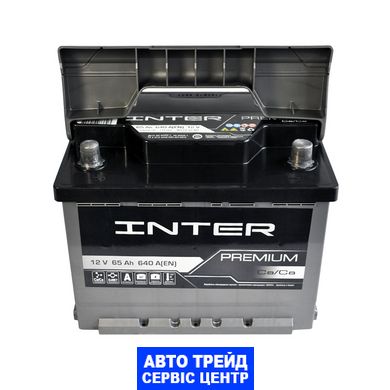 Автомобільний акумулятор 12V [Euro] INTER Premium 65Ah 640A L+