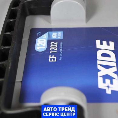 Автомобільний акумулятор 12V [Euro] EXIDE Heavy (EF1202) 120Ah 870A R+