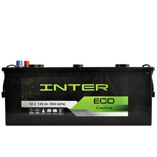 Автомобільний акумулятор 12V [Euro] INTER Eco 140Ah 900A L+