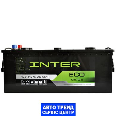 Автомобільний акумулятор 12V [Euro] INTER Eco 140Ah 900A L+