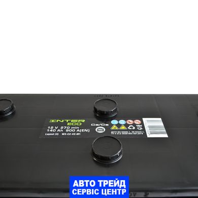 Автомобільний акумулятор 12V [Euro] INTER Eco 140Ah 900A L+