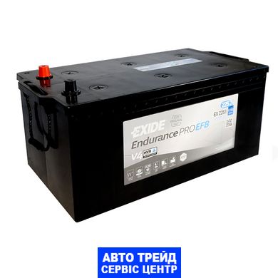 Автомобільний акумулятор 12V [Euro] EXIDE Endurance PRO HVR (EX2253) EFB Start-Stop 225Ah 1150A L+