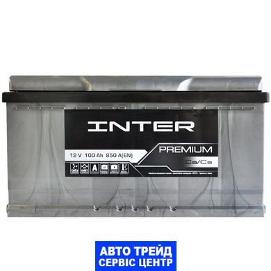 Автомобільний акумулятор 12V [Euro] INTER Premium 100Ah 850A L+