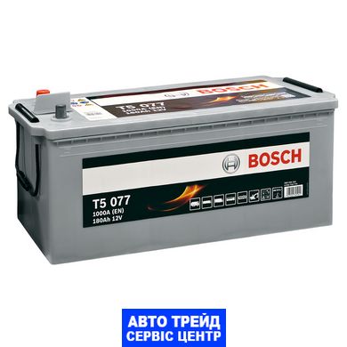 Автомобільний акумулятор 12V [Euro] BOSCH (T50 770) 180Ah 1000A L+