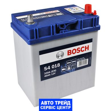 Автомобільний акумулятор 12V [Asia] BOSCH (S40 180) 40Ah 330A R+