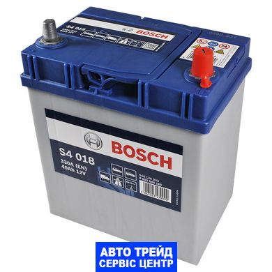 Автомобільний акумулятор 12V [Asia] BOSCH (S40 180) 40Ah 330A R+