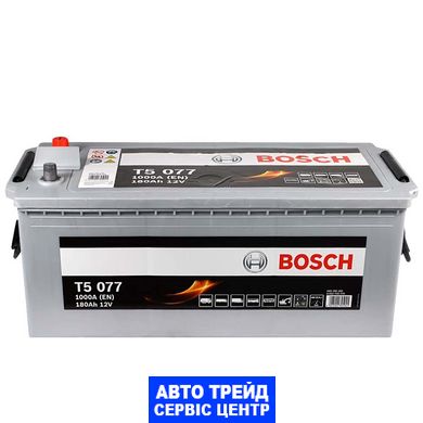 Автомобільний акумулятор 12V [Euro] BOSCH (T50 770) 180Ah 1000A L+