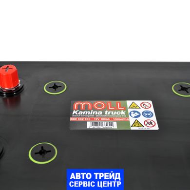 Автомобильный аккумулятор 12V [Euro] MOLLTruck SHD 180Ah 1000A L+