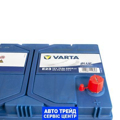 Автомобильный аккумулятор 12V [Asia] VARTA Blue Dynamic (E23) 70Ah 630A R+