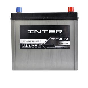 Автомобильный аккумулятор 12V [Asia] INTER Premium 45Ah 390A R+