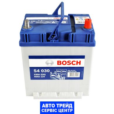 Автомобильный аккумулятор 12V [Asia] BOSCH (S40 300) 40Ah 330A R+