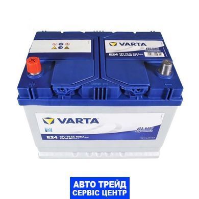 Автомобильный аккумулятор 12V [Asia] VARTA Blue Dynamic (E24) 70Ah 630А L+