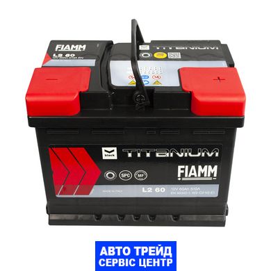 Автомобільний акумулятор 12V [Euro] FIAMM Titanium Black 60Ah 510А R+