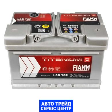 Автомобільний акумулятор 12V [Euro] FIAMM Titanium Pro 75Ah 730А R+