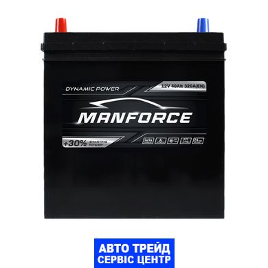 Автомобильный аккумулятор 12V [Asia] MANFORСE SMF 40Ah 320A L+ Тонкі клеми